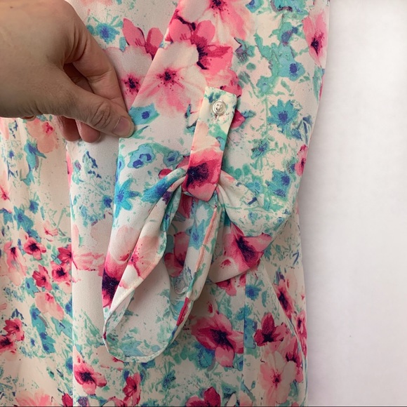Decree Floral Tunic Top Size Small - Picture 5 of 6